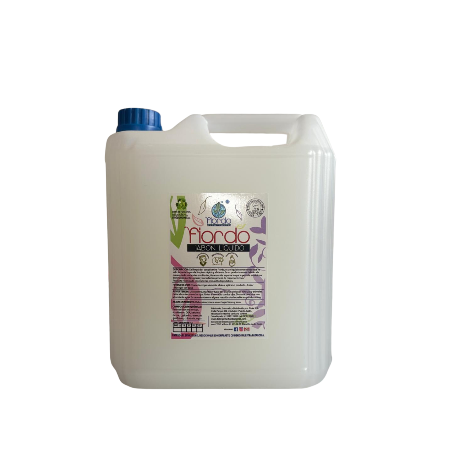 Jabón Líquido con Glicerina Fiordo 5 litros aroma DOVE