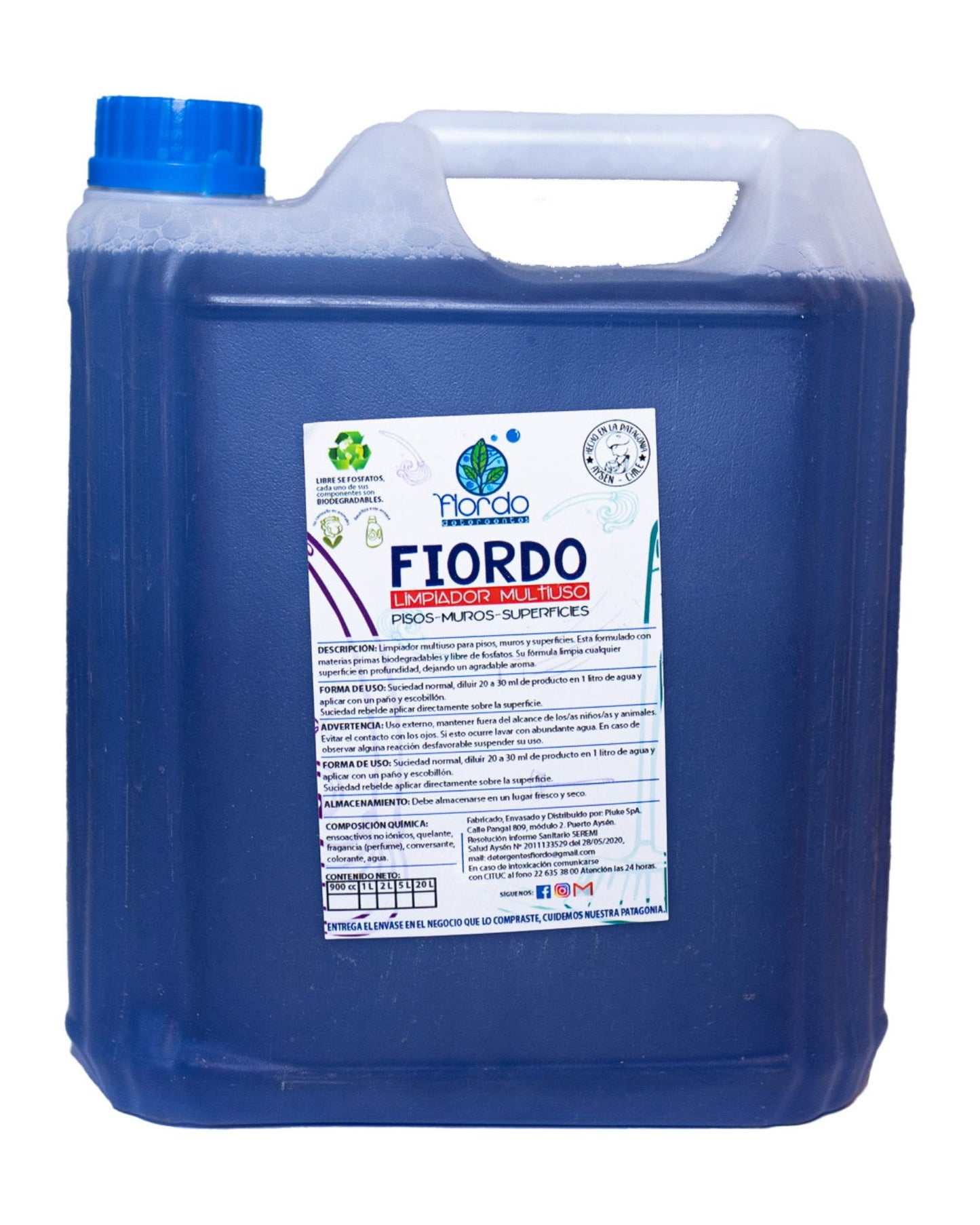 Limpiador de Superficies Fiordo Lavanda 5 litros