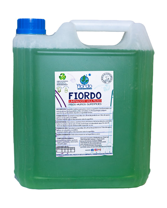 Limpiador de Superficies Fiordo Manzana Verde 5 litros